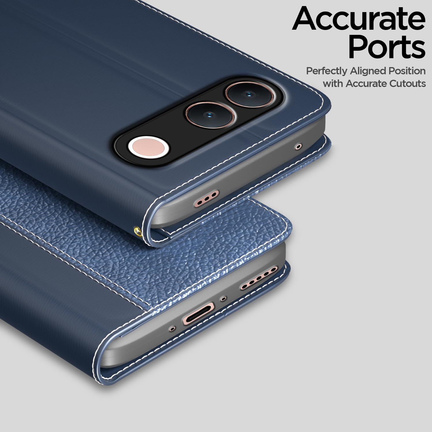 Pikkme Vivo S2 5G Wallet blue flip cover – photo 2