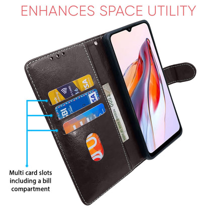 Redmi 12C/Poco C55 Magnetic flip cover in coffee & brown by Pikkme – photo 3