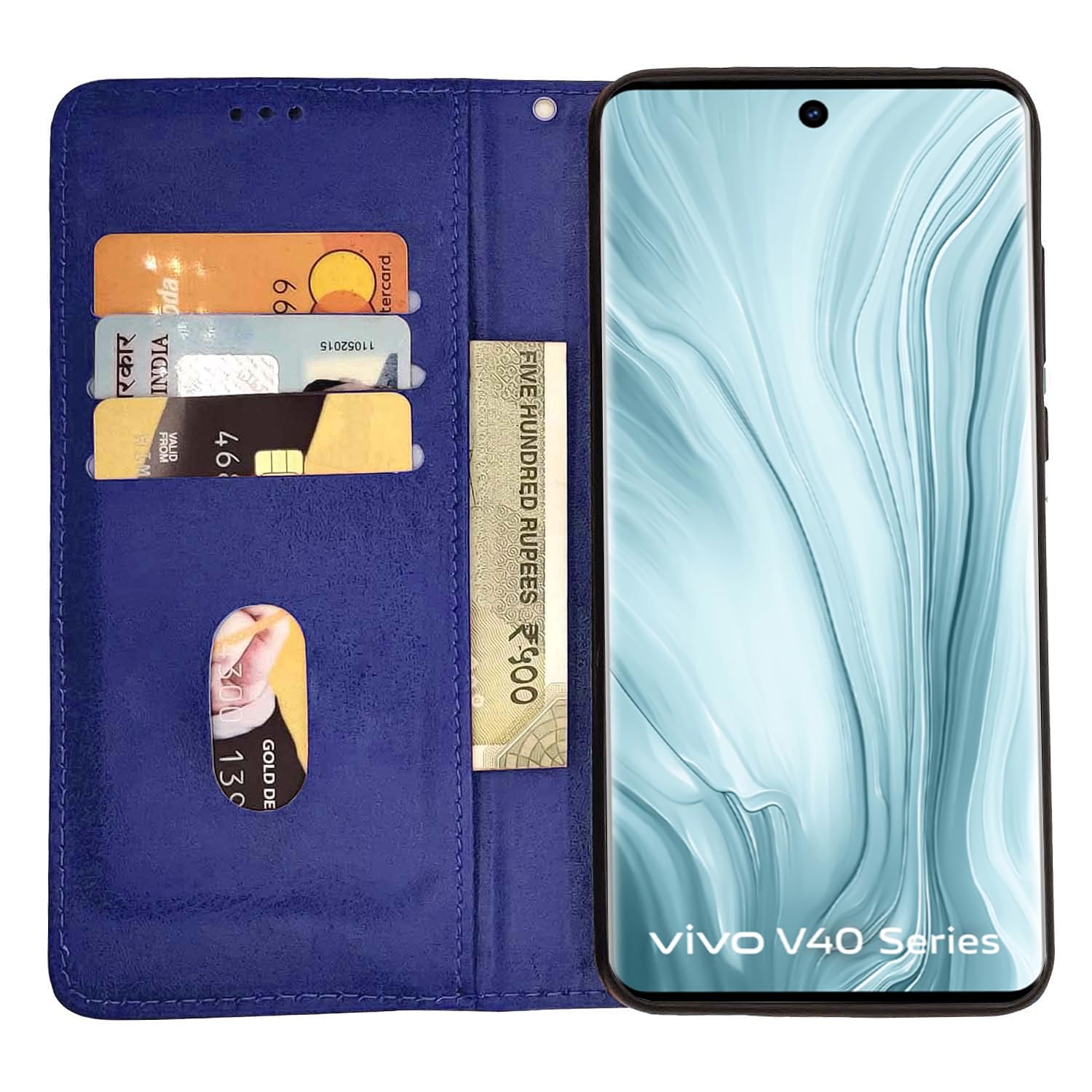 Pikkme blue flip cover for Vivo V40/V40 Pro/T3 Ultra 5G – photo 2
