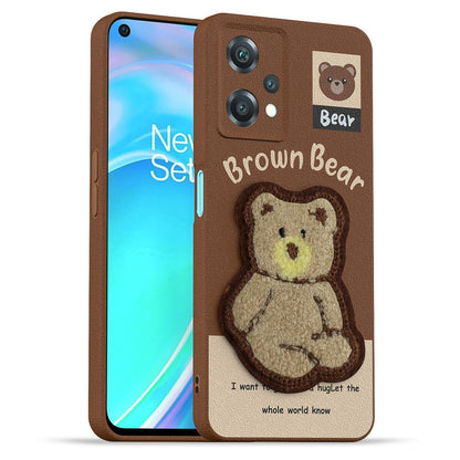 Pikkme OnePlus Nord CE 2 Lite 5G Plush Patch brown mobile cover
