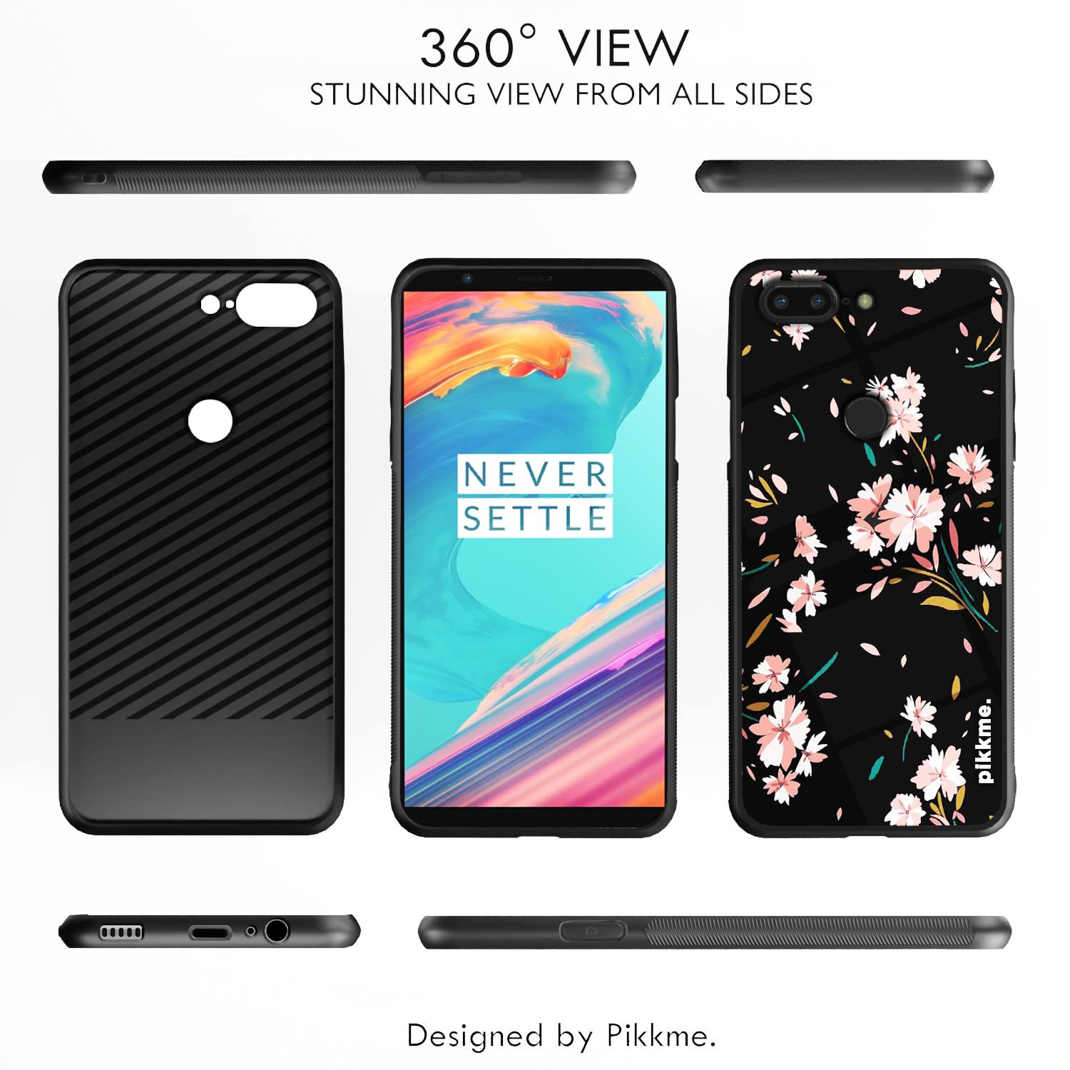Pikkme OnePlus 5T Flower back cover – photo 2