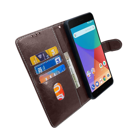 Mi A1 Magnetic flip case in coffee & brown by Pikkme – photo 3