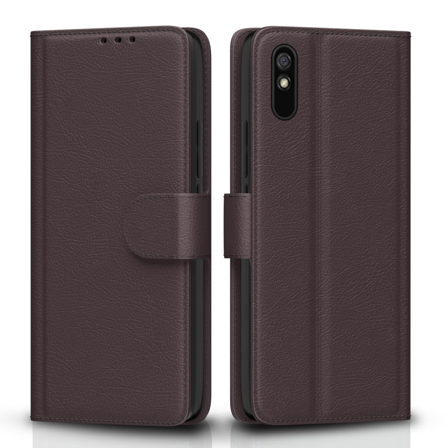 Pikkme coffee wallet flip cover for Redmi 9A/9i/9A Sport