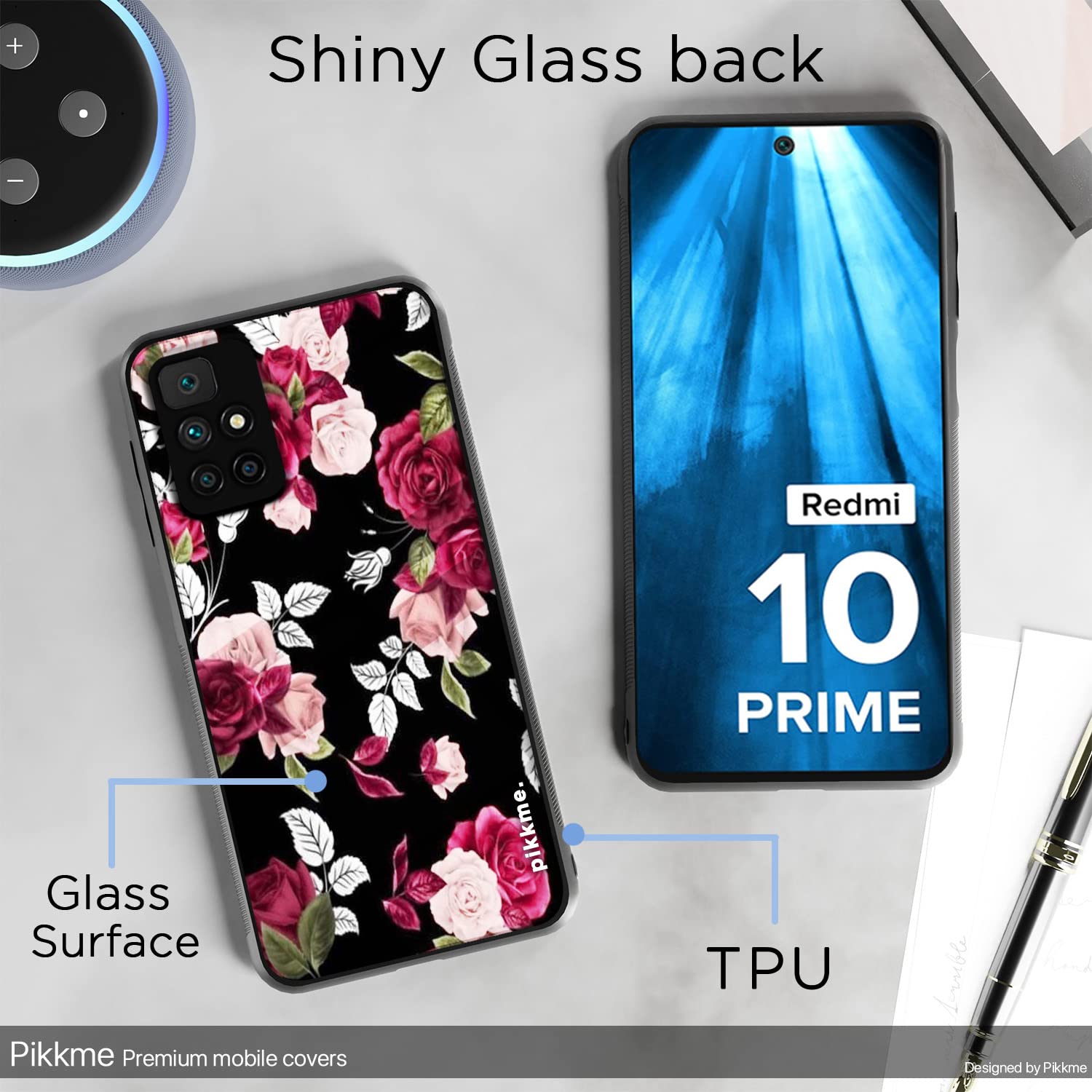 Pikkme Flower mobile back cover for Redmi 10 Prime – photo 3