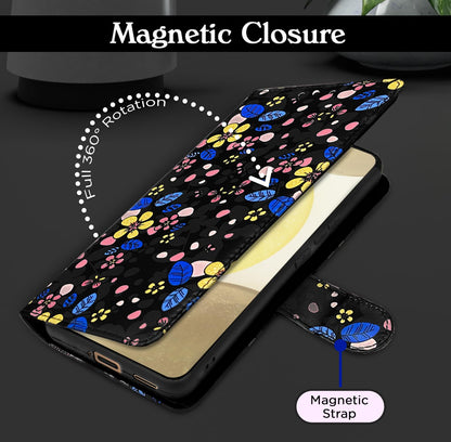 Pikkme Samsung S24 5G black flower flip cover – photo 3