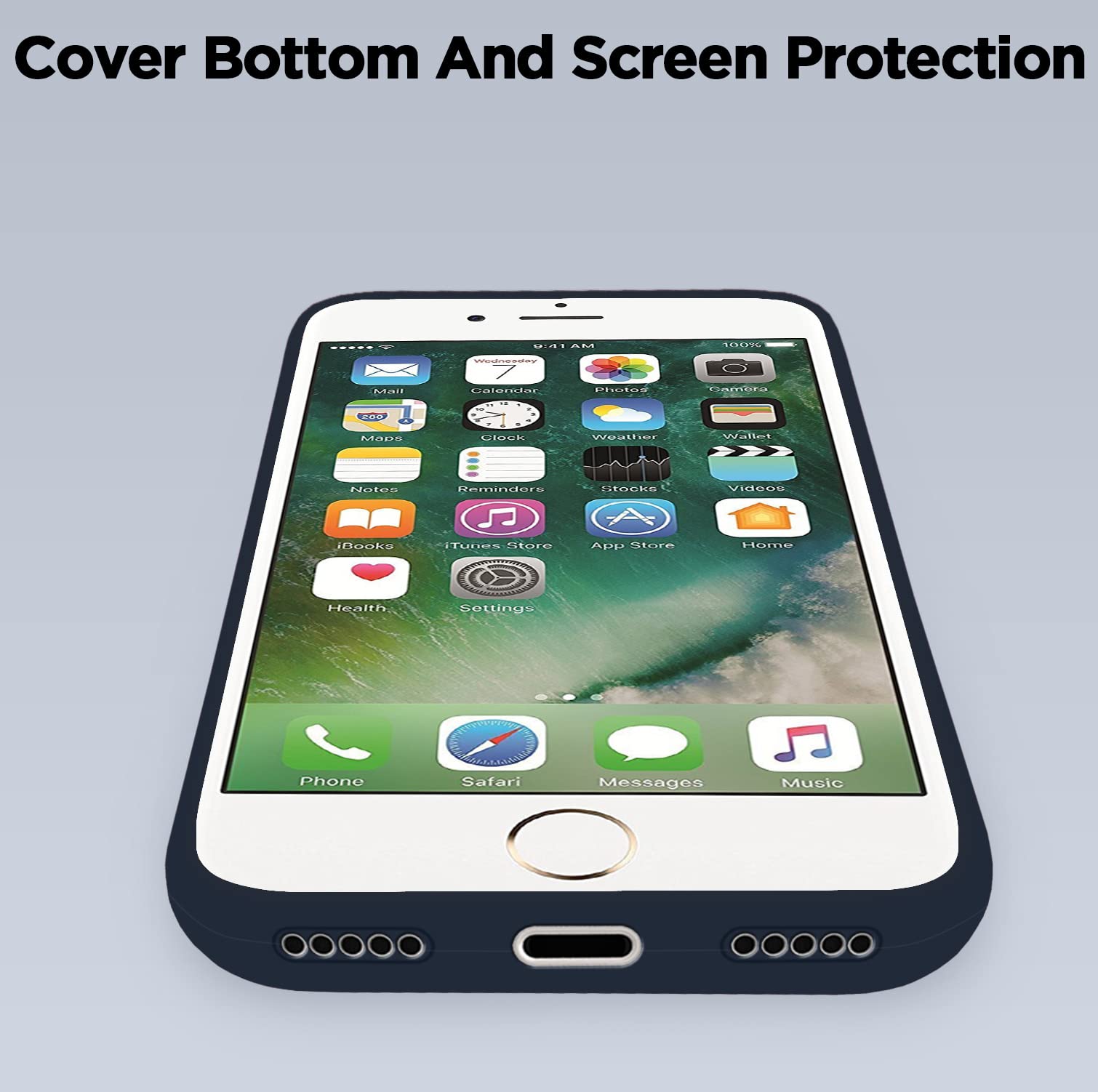 Pikkme dark blue Soft Silicone phone cover for iPhone 6/6S – photo 5