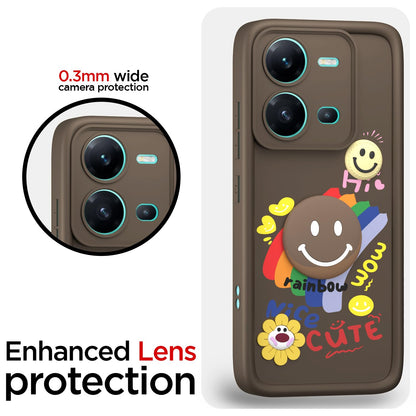 Pikkme Vivo V25 5G Soft Silicone brown back cover – photo 5