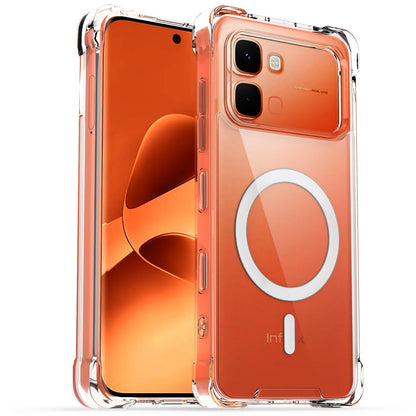 Transparent mag-safe mobile cover for Infinix Note Edge 5G – Pikkme