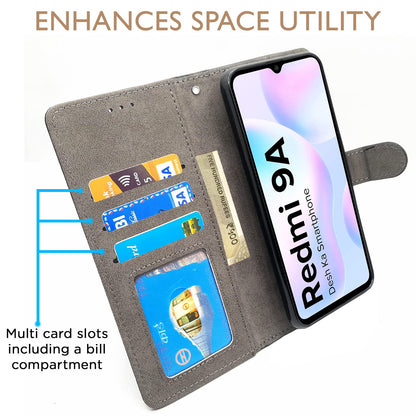 Redmi 9A/9i/9A Sport Wallet wallet flip cover in black by Pikkme – photo 2