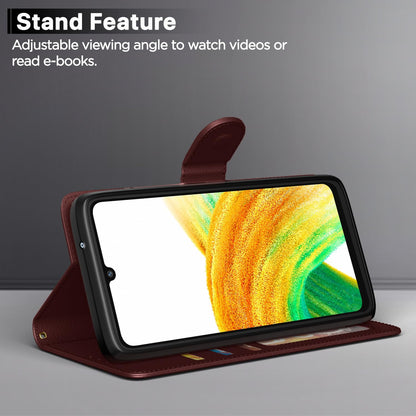 Pikkme Samsung A33 5G brown flip cover – photo 3