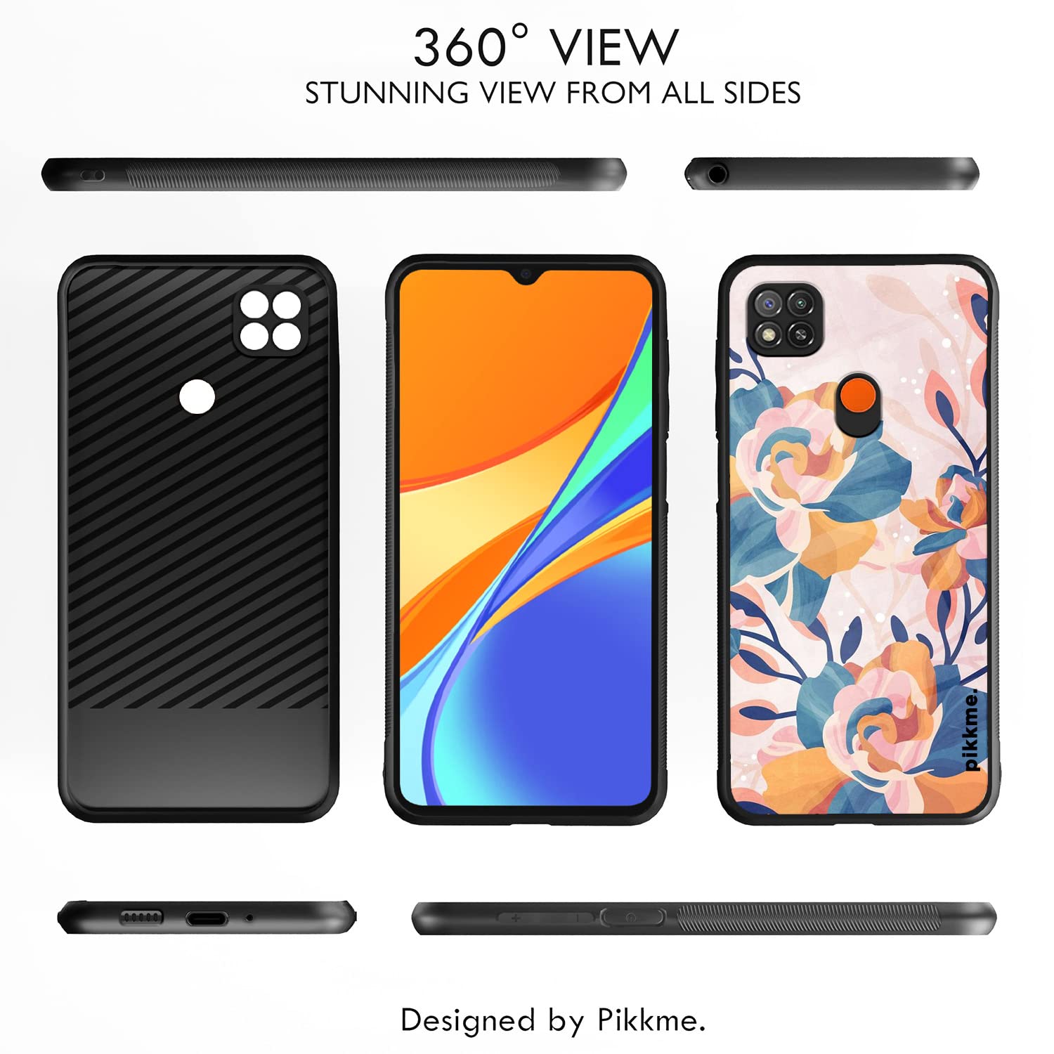 Pikkme Flower mobile back cover for Redmi 10A/9, Poco C31 – photo 2