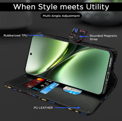 Vivo X200 5G flip cover in black flower by Pikkme – photo 5