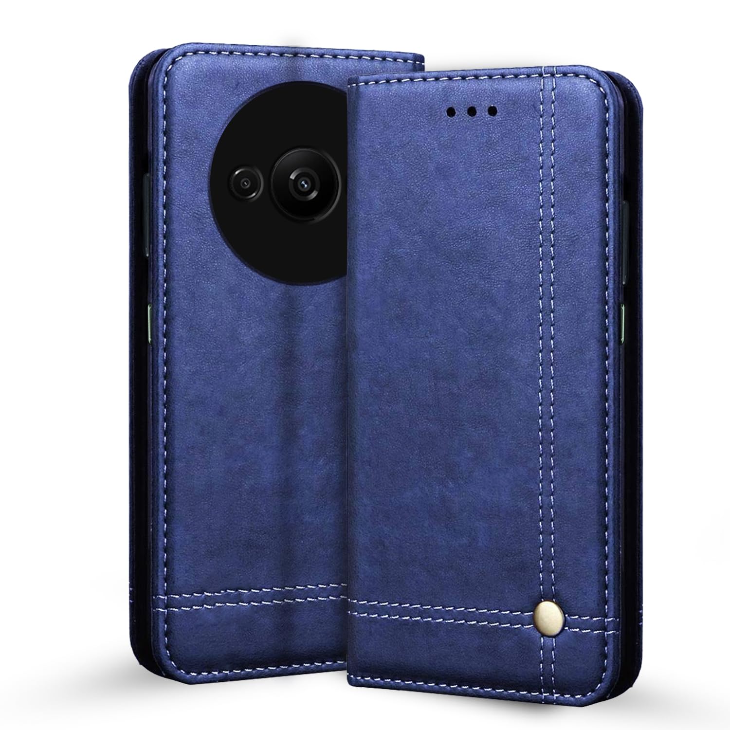 Blue Magnetic flip case for Redmi A3 (2024)/A3x/Poco C61 – Pikkme