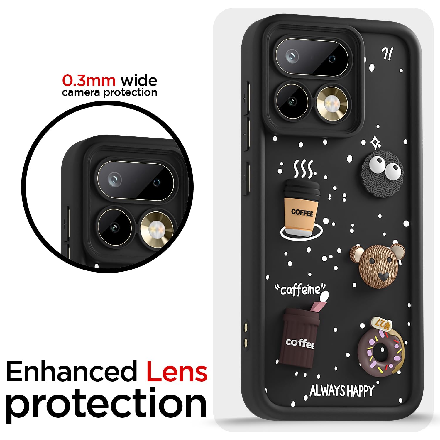 Black Bear Coffee mobile back cover for Realme 16 Pro 5G – Pikkme – photo 5