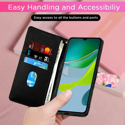 Moto E13 Wallet wallet flip cover in pink flower by Pikkme – photo 4
