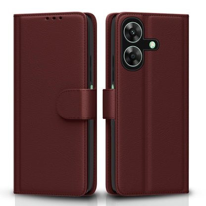 Pikkme brown Wallet flip cover for Realme C61/Narzo N61