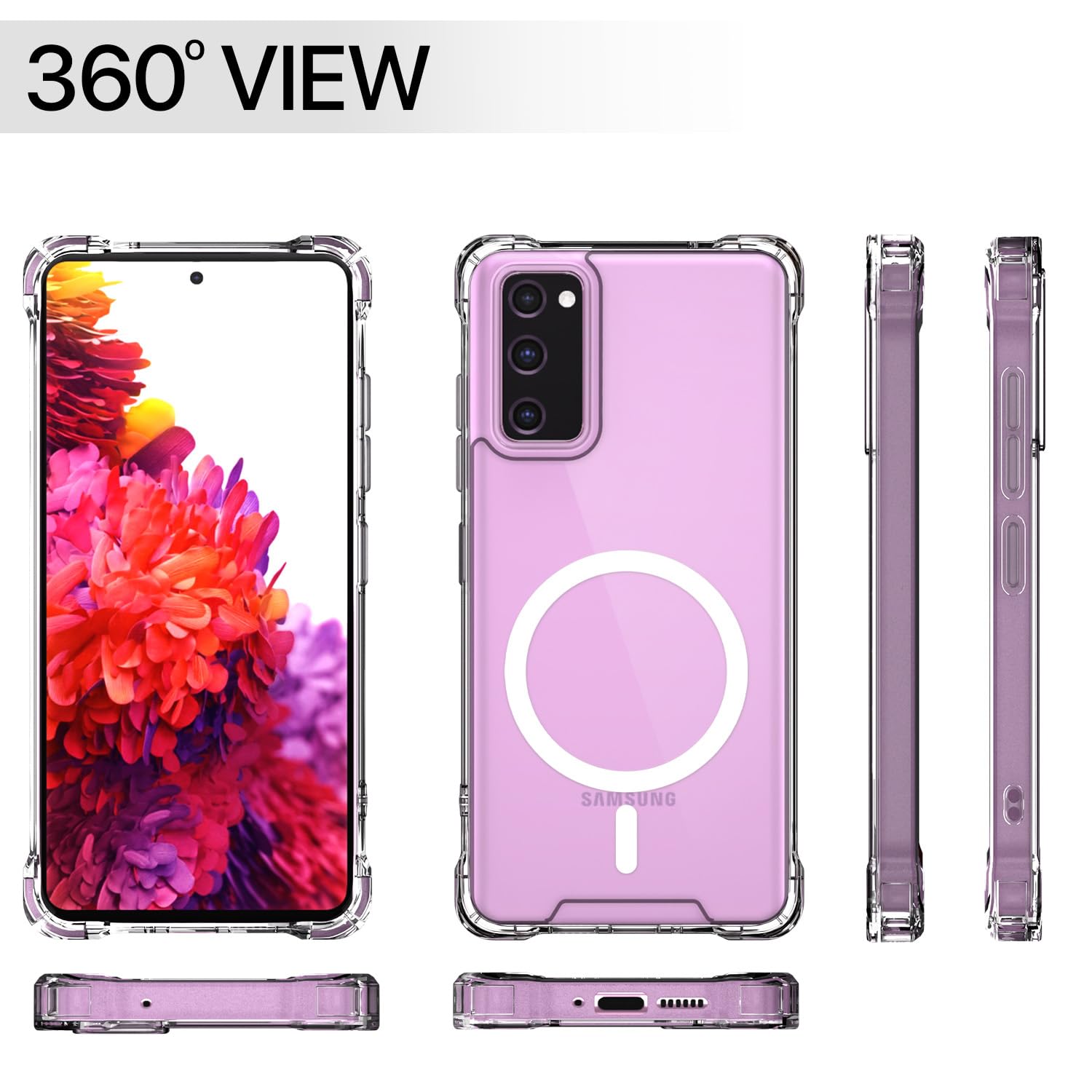 Samsung S20 FE 5G back cover in transparent mag-safe by Pikkme – photo 7