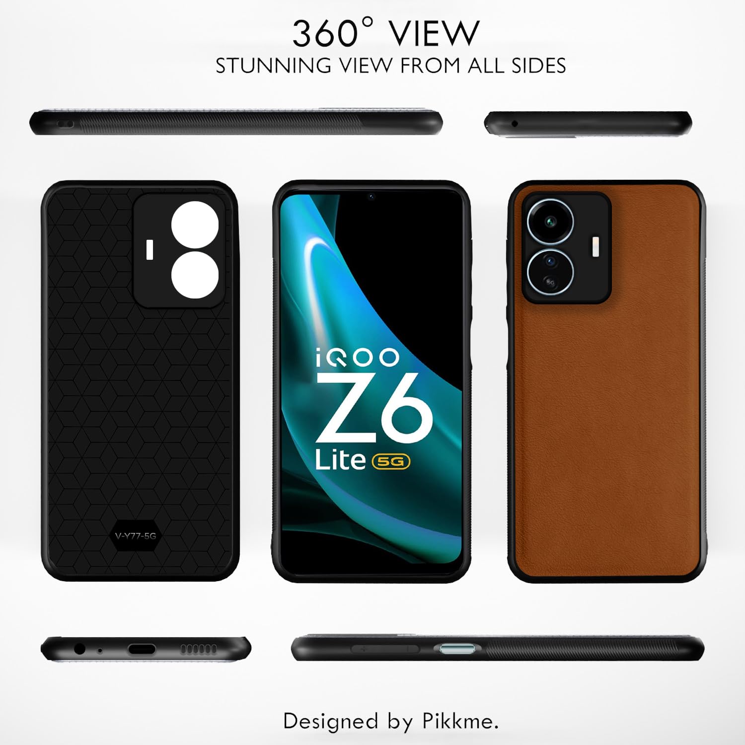iQOO Z6 Lite 5G mobile back cover in camel by Pikkme – photo 2