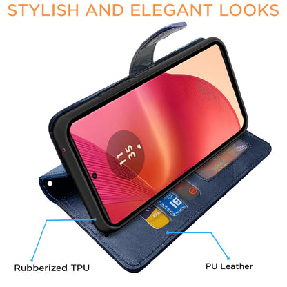 Pikkme Moto Edge 50 Fusion/G96 5G Magnetic navy & light blue mobile flip cover – photo 5