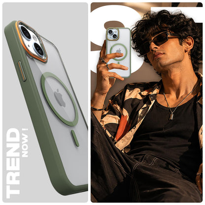 Green mag-safe mobile cover for iPhone 14 – Pikkme – photo 7