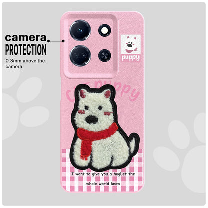 Pikkme Infinix Note 30 5G Plush Patch pink back cover – photo 6