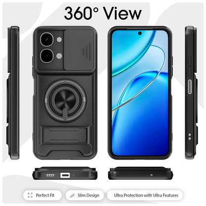 Pikkme Vivo T5x/Y51 Pro/Y500i Tough Armor black mobile cover – photo 6