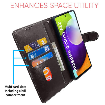 Pikkme coffee & brown flip case for Samsung A52/A52s 5G – photo 3