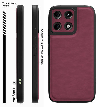 Pikkme purple Leather mobile cover for Moto Edge 70 Pro 5G – photo 3