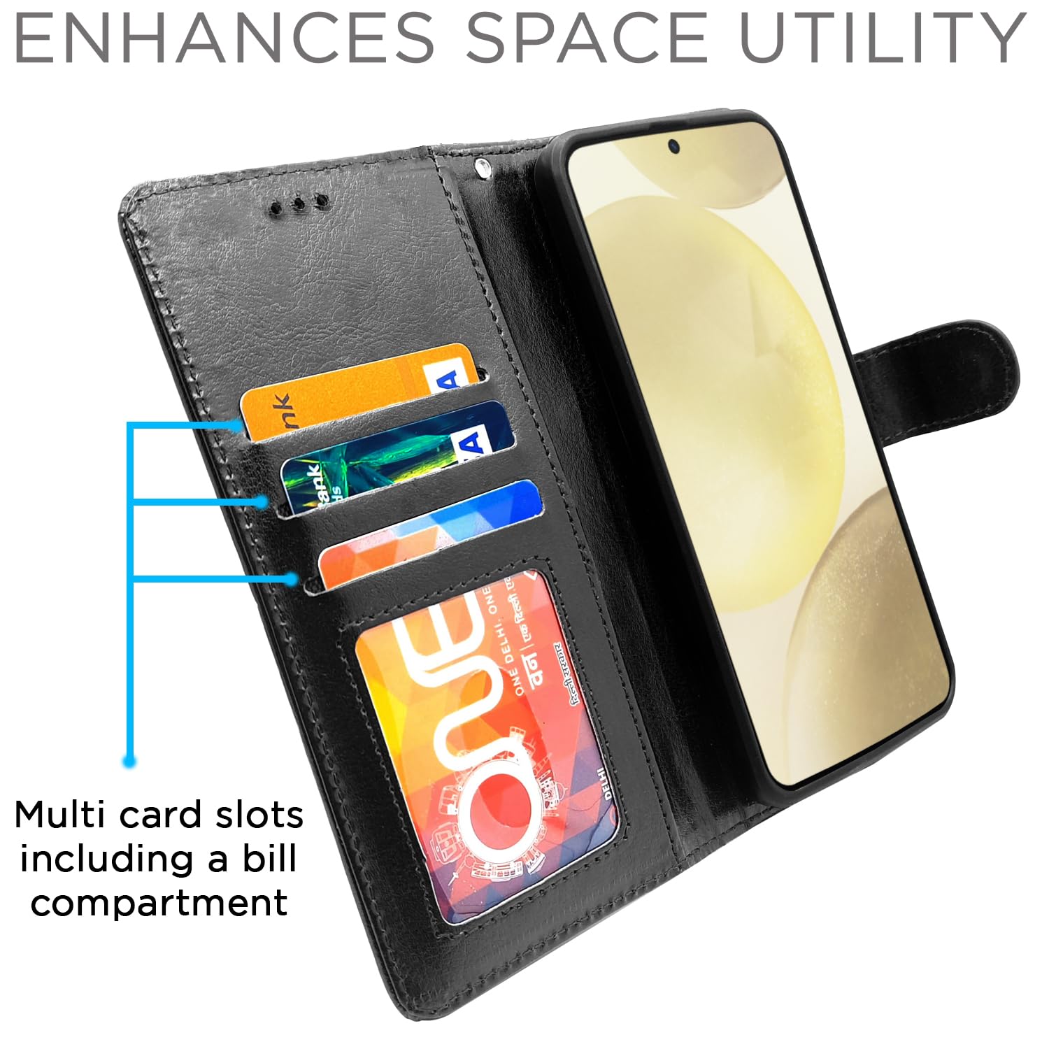 Samsung S24 5G flip case in black by Pikkme – photo 5