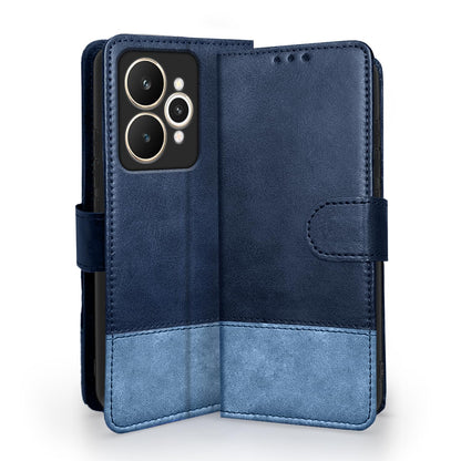 Pikkme navy & light blue flip case for Realme 15 5G