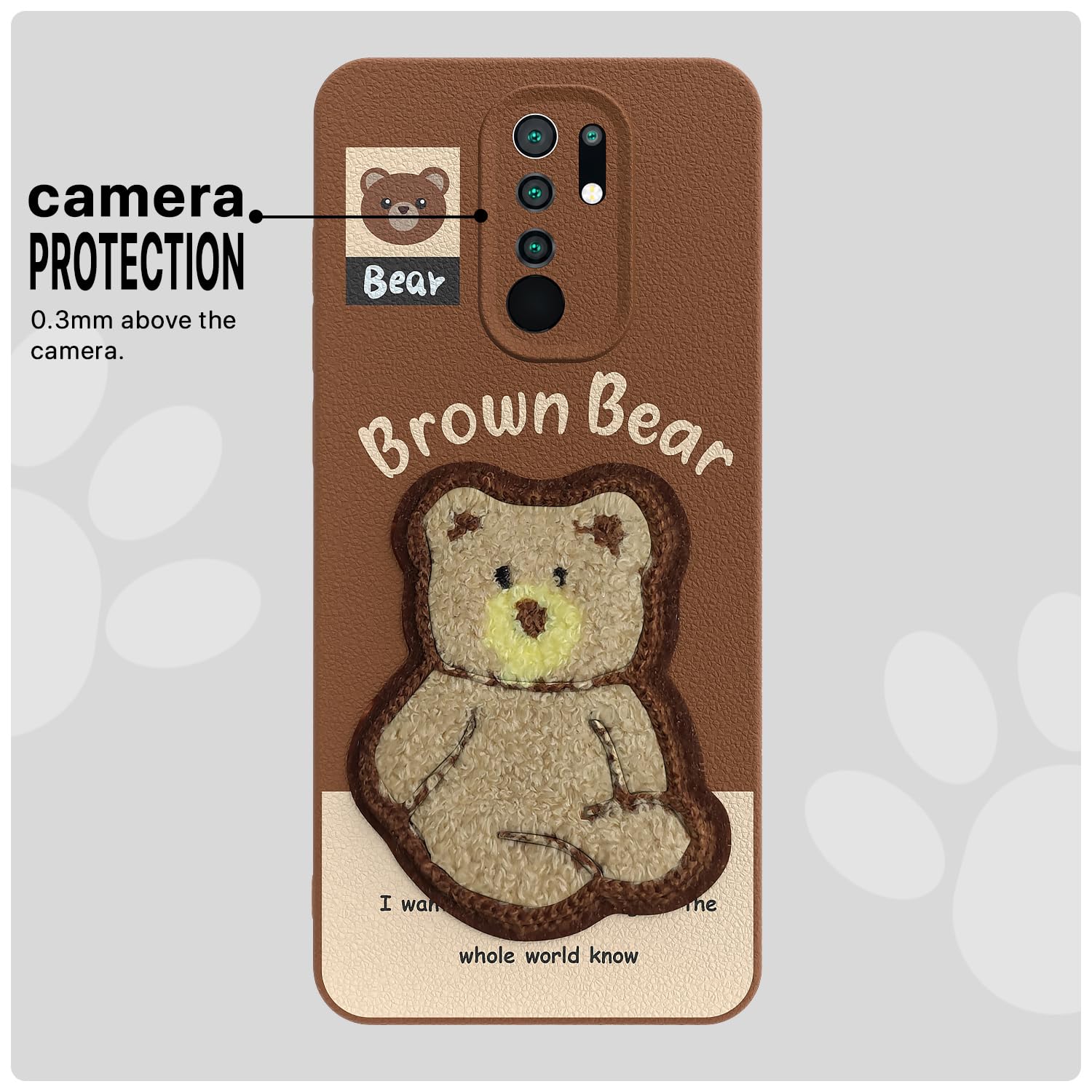 Pikkme brown phone cover for Redmi 9 Prime/Poco M2 – photo 6