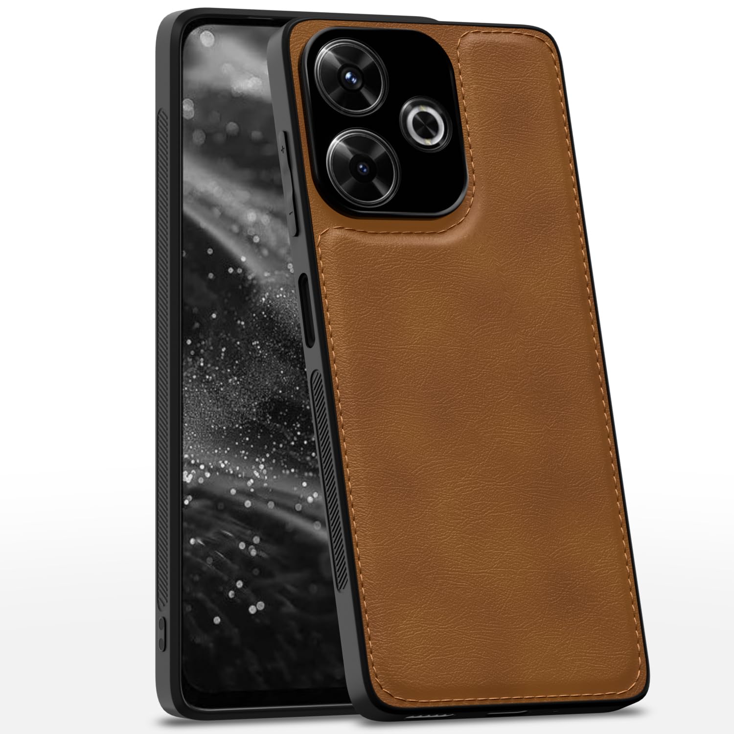Pikkme Redmi 13/Poco M6 Plus 5G brown phone cover
