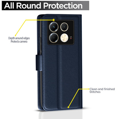 Pikkme Infinix Note 40 5G blue flip case – photo 4