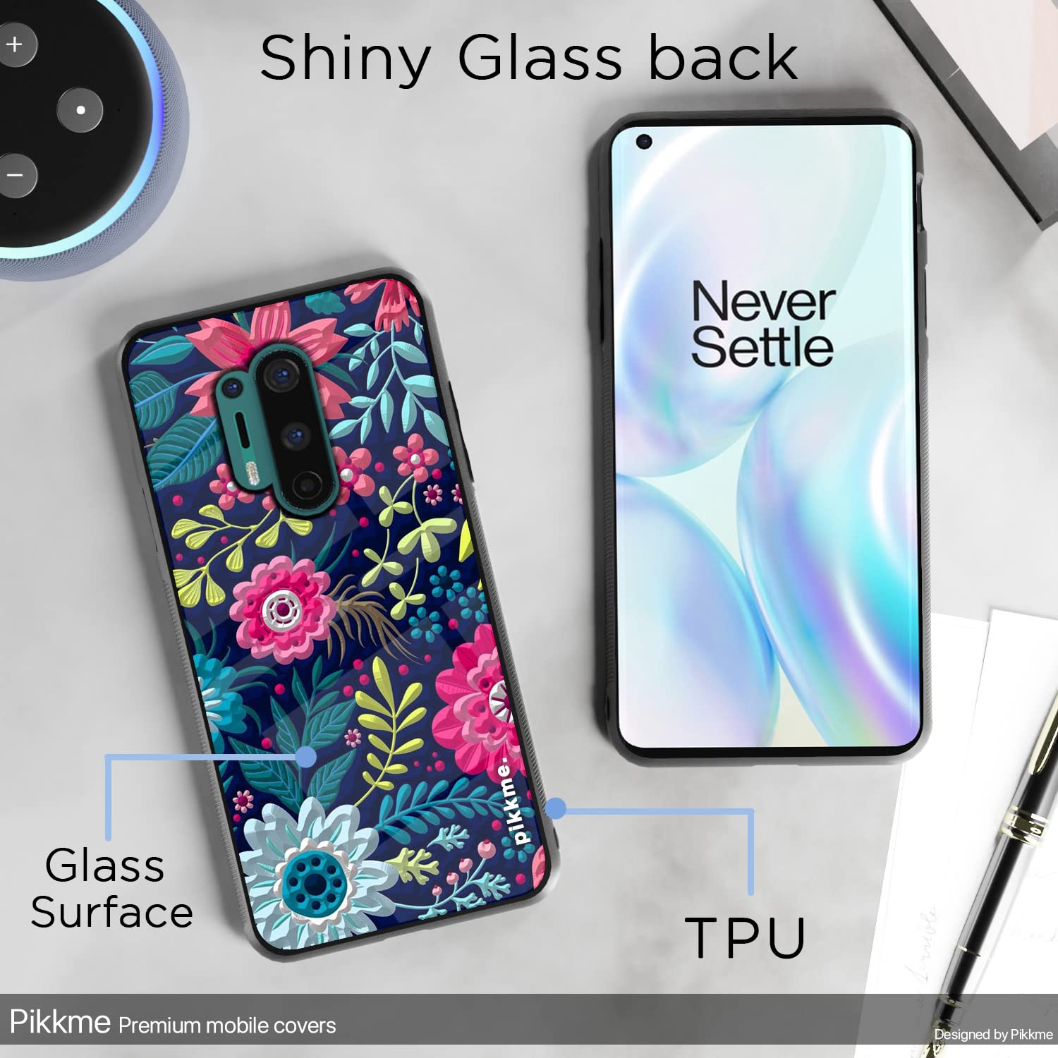 Pikkme Flower back cover for OnePlus 8 Pro – photo 3