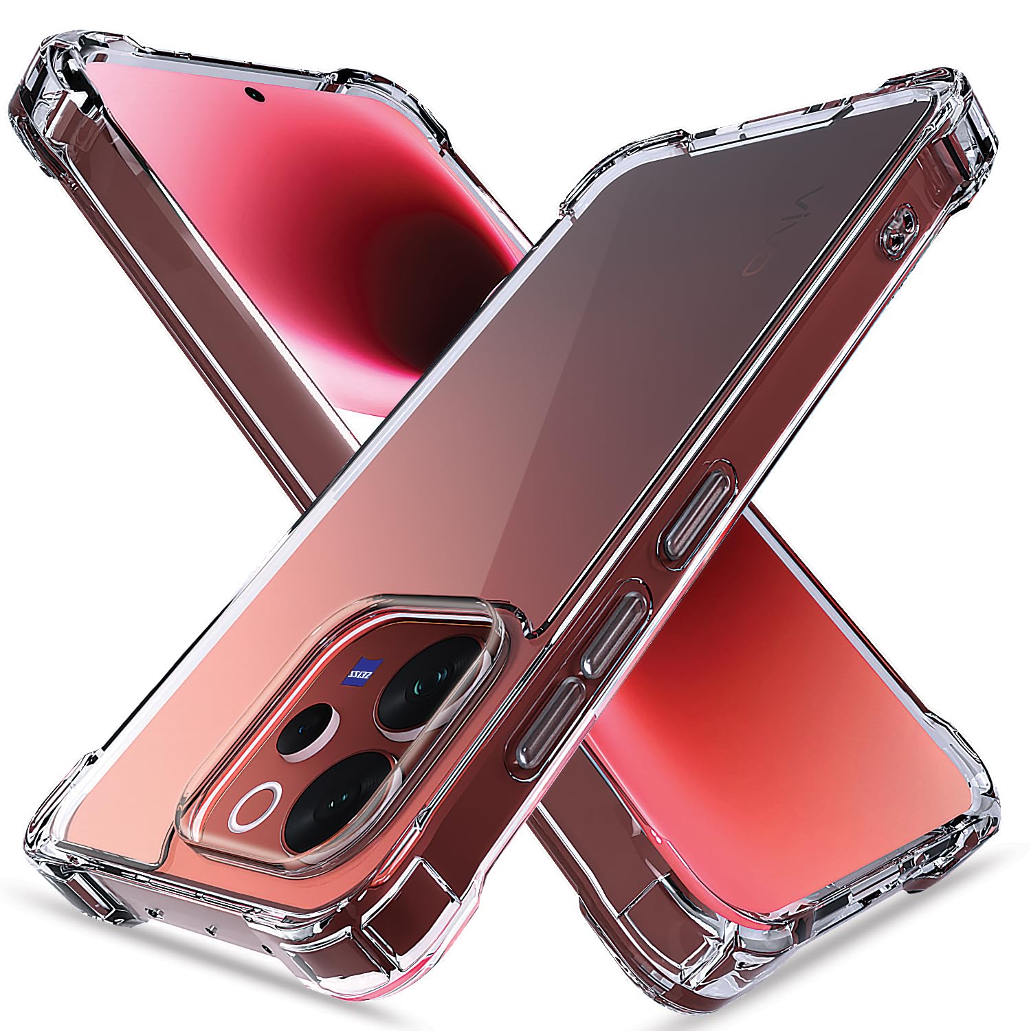 Vivo V70/V70 Clear mobile back cover in transparent by Pikkme