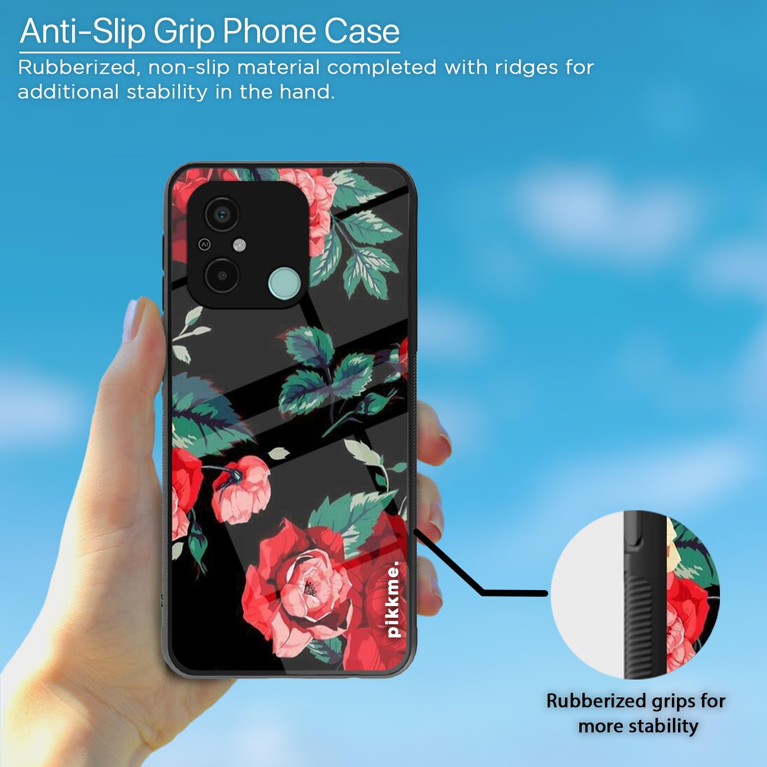 Pikkme Redmi 12C/Poco C55 Flower phone cover – photo 5