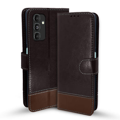 Coffee & brown Magnetic flip cover for Samsung M35 5G – Pikkme