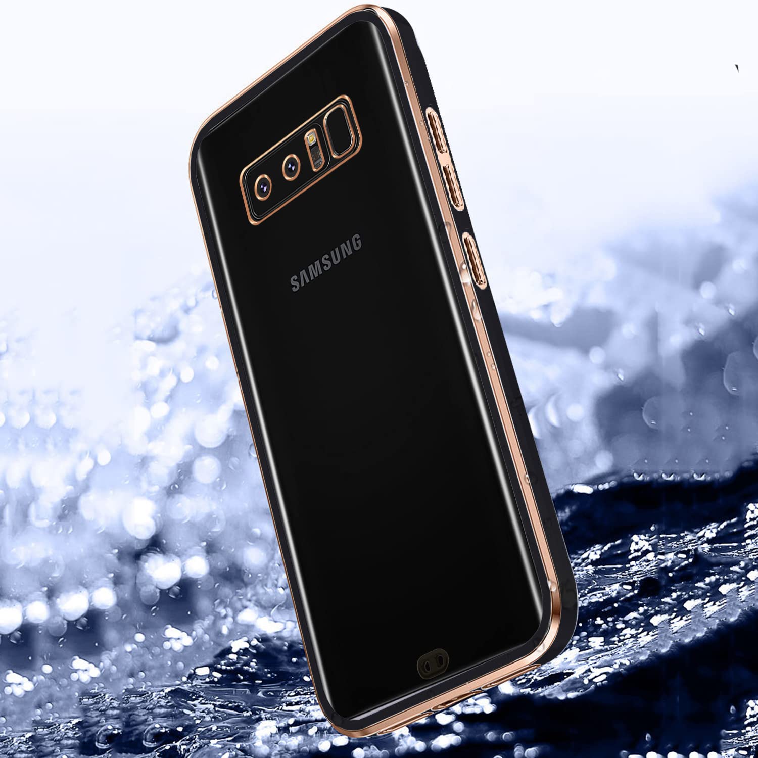 Black Chrome back cover for Samsung Note 8 – Pikkme – photo 2