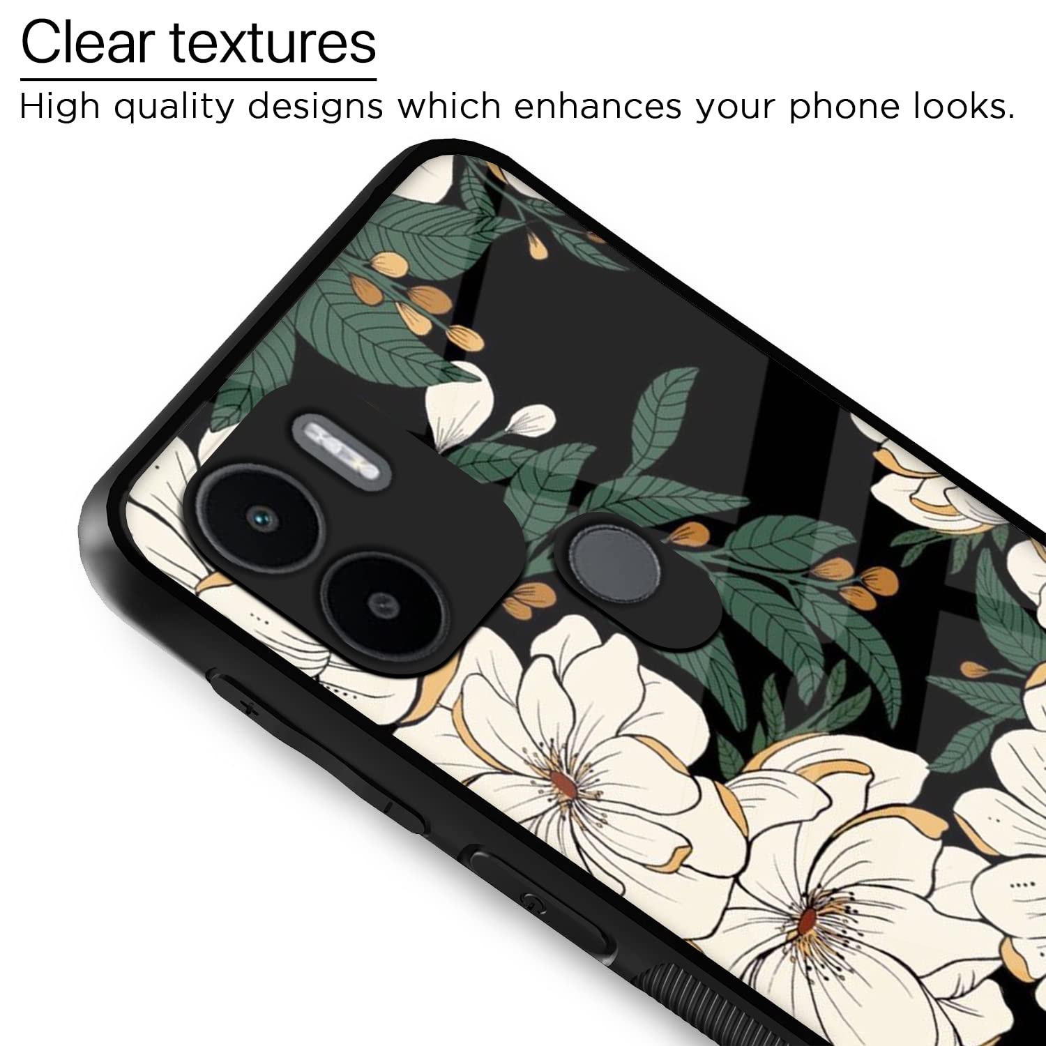 Pikkme Redmi A1 Plus/A2 Plus/Poco C50 Flower mobile cover – photo 4