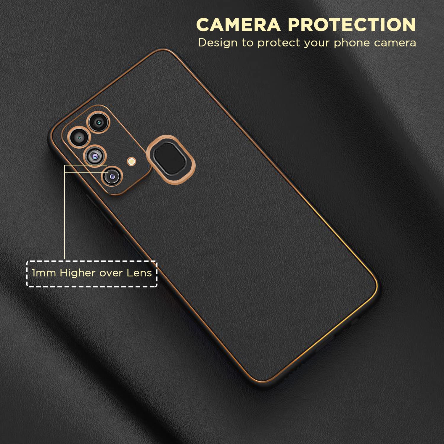 Black mobile back cover for Samsung M31/F41/M31 Prime – Pikkme – photo 3