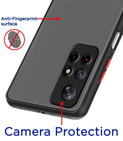 Black Hybrid back cover for Redmi Note 11T/Poco M4 Pro 5G, Redmi Note 11T 5G/Poco M4 Pro – Pikkme – photo 2