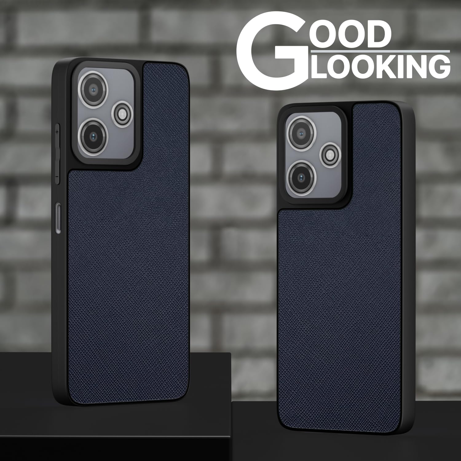 Pikkme blue Leatherback mobile cover for Redmi 12 5G/4G/Poco M6 Pro 5G – photo 5