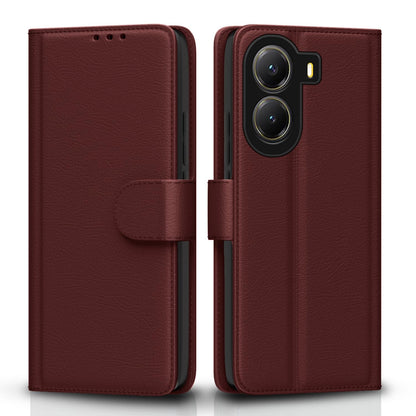 Pikkme brown flip case for Poco X7 Pro 5G