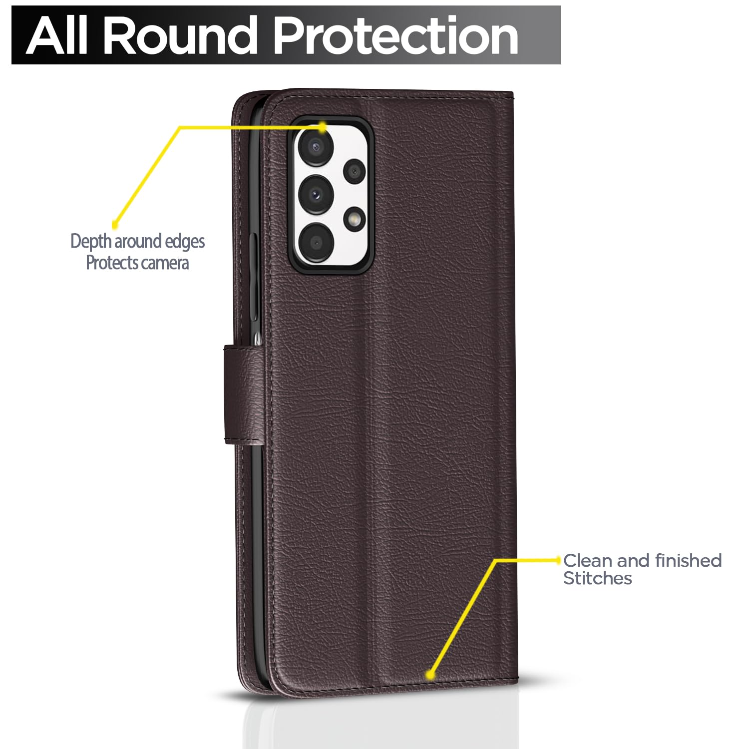 Pikkme coffee Wallet wallet flip cover for Samsung A13 4G – photo 4