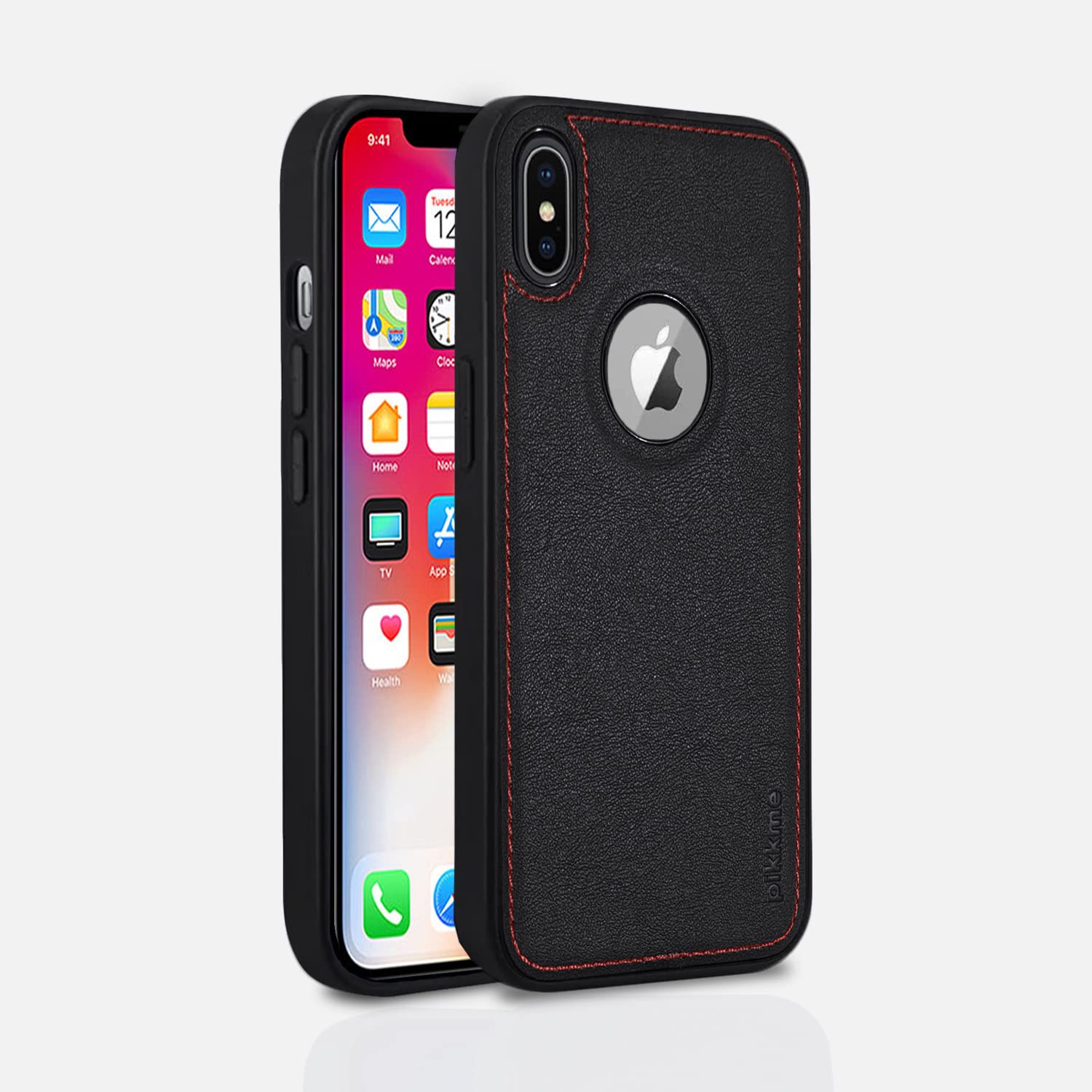 Black mobile back cover for iPhone X/XS – Pikkme