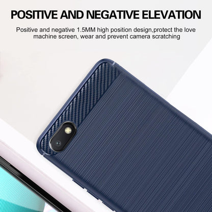 Pikkme Mi Redmi 6A Hybrid Carbon Fiber Back Cover | Blue