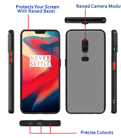 OnePlus 6 back cover in thermoplastic polyurethane, black by Pikkme – photo 3