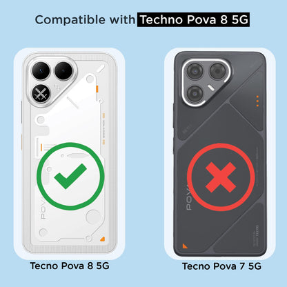Pikkme transparent mag-safe MagSafe phone cover for Tecno Pova 8 5G – photo 4