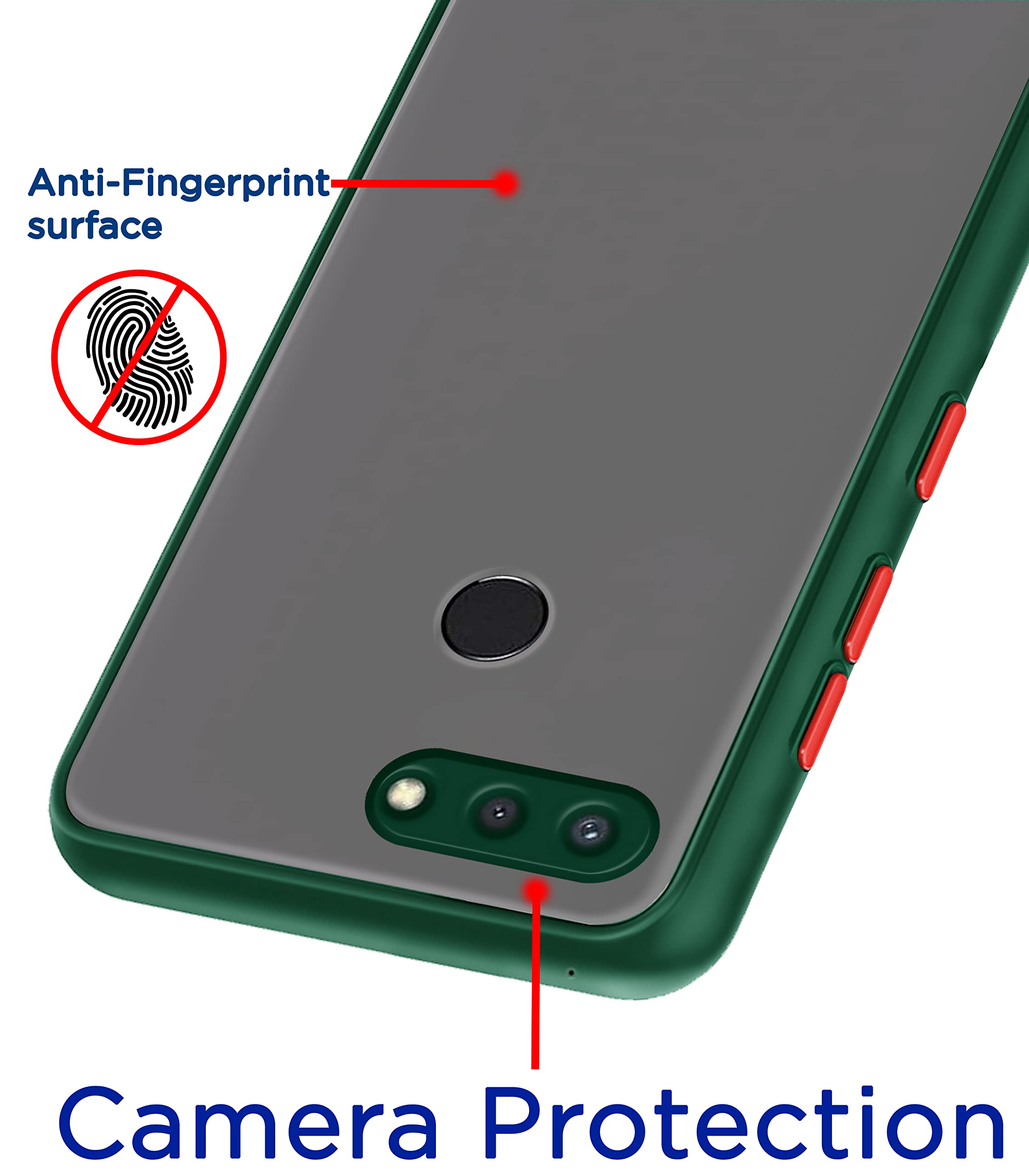 Green Hybrid phone cover for Redmi 6 – Pikkme – photo 2