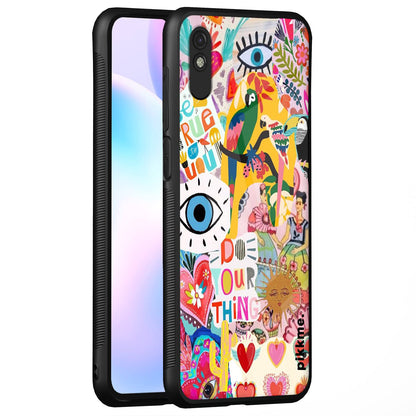 Pikkme Flower back cover for Redmi 9A/9i/9A Sport